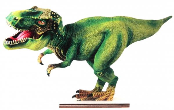 Dinosaurier Aufsteller mehrfarbig Holz gelasert 24 cm