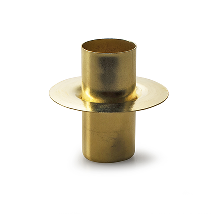 Stabkerzen-Halter für Flaschen/-Vasen Metall gold 