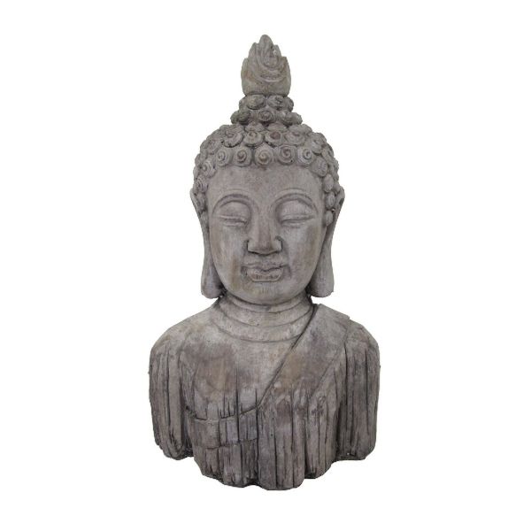 Dekofigur Buddha-Kopf Cement 14x10,5x26,5cm