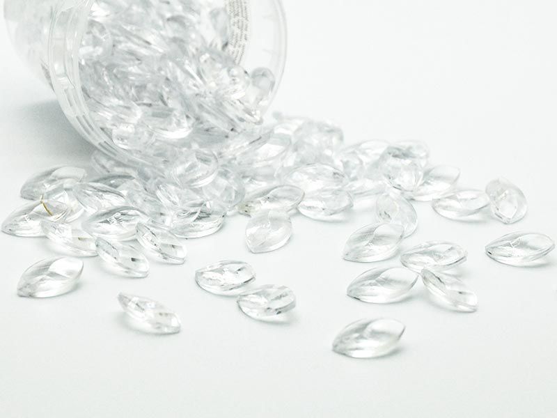 100 ml Klarsichtbox Diamant Tischdeko Streudeko Deko Brillanten klar Ø 19 mm 