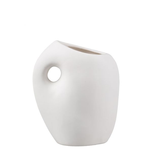 Porzellan-Vase PAULA Weiß matt lasiert 11x14cm