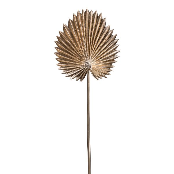 Deko-Palmblatt mit Stiel Gold 44 cm