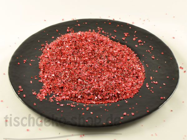Spiegelgranulat in Rot mit Glitzereffekt 1 KG ca. 700ml