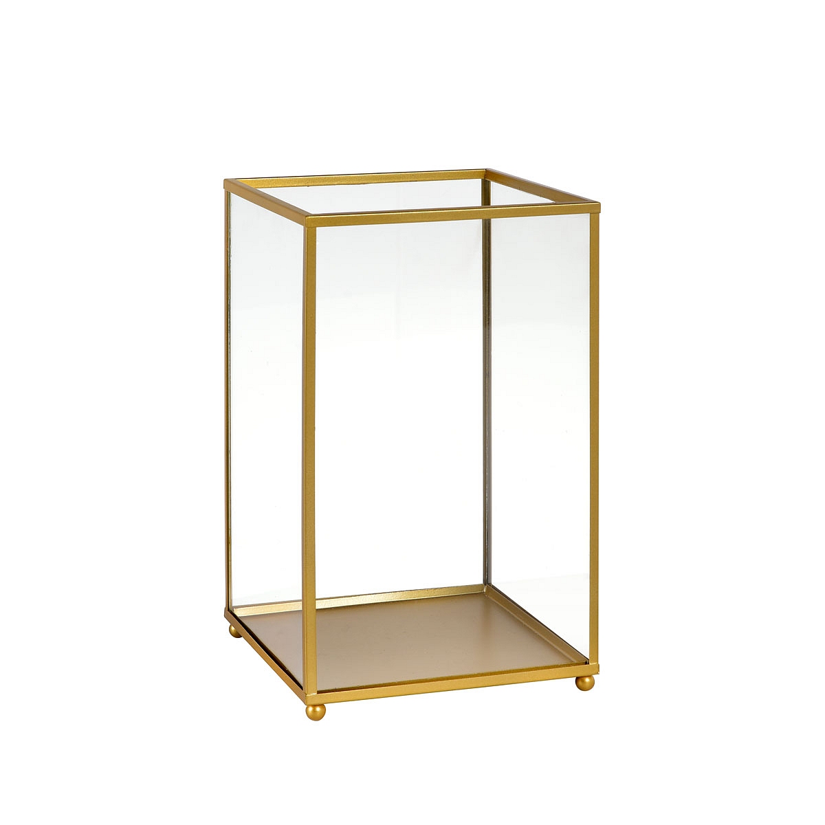 Kerzenhalter Deko-Glas Windlicht 22x14cm Noble Gold Duni