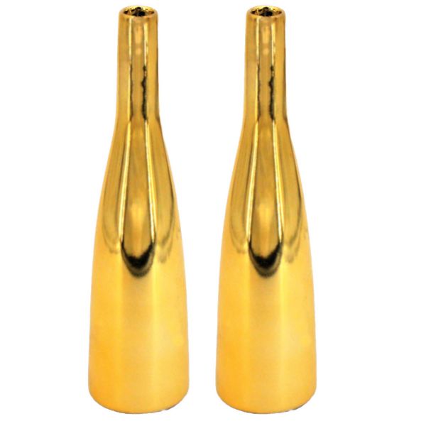 Keramik-Vase Planico Gold H 27 cm 2er Set