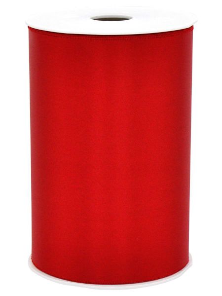 Satinband Tischband Rot 15cm breit 25m Vorteilsrolle bei Tischdeko-Shop.de