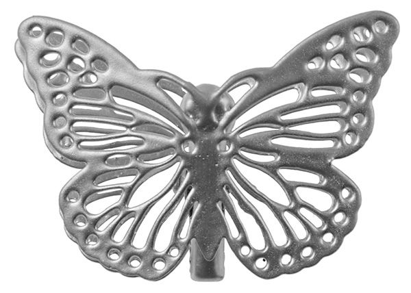 Schmetterlinge Silber mit Clip 3x4cm 4er Set