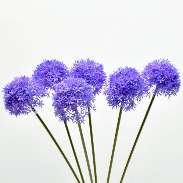 Kunstblume Allium Flieder 64 cm 6er Bund