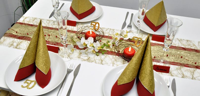 Die Perfekte Tischdekoration Zur Goldenen Hochzeit
