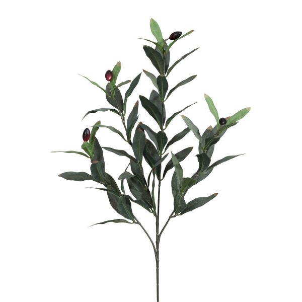 Künstlicher Olivenzweig mit Früchten 52cm