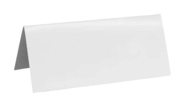 Namenskärtchen Karton 7,5x3,4 cm Weiß 10er Pack