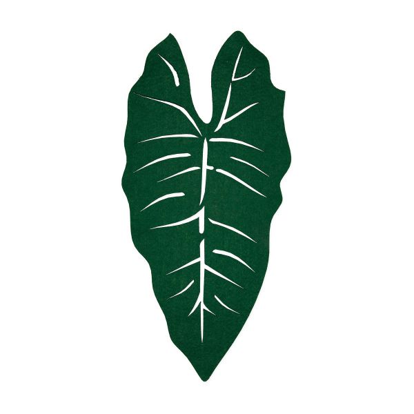 Deko-Blatt Filz Tropical Green 23,5x50cm