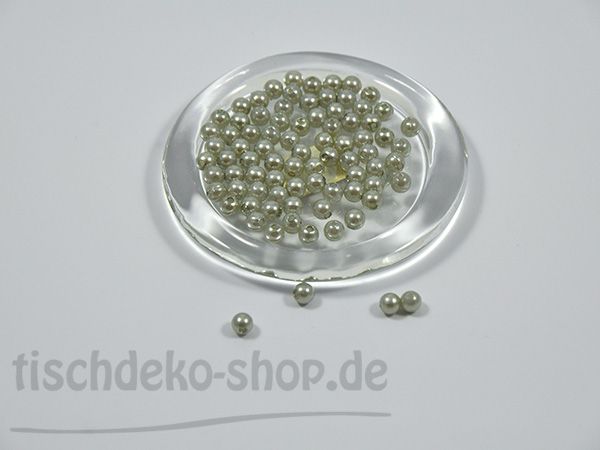 Deko-Perlen Ø 8mm Silber/Grau 250 Stück