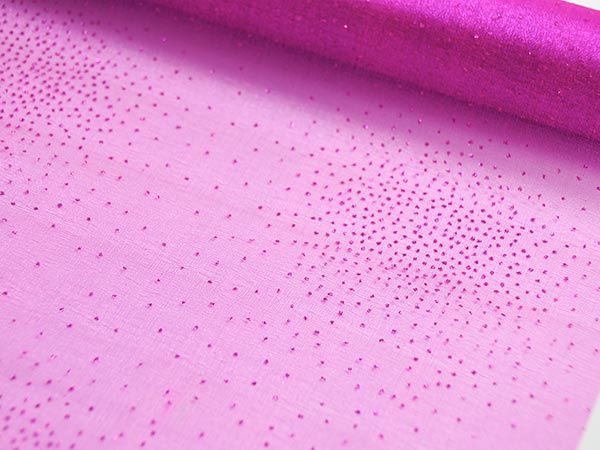 Organzaband Pink / Fuchsia 0,28 x 5m m. Glitzer-Effekt