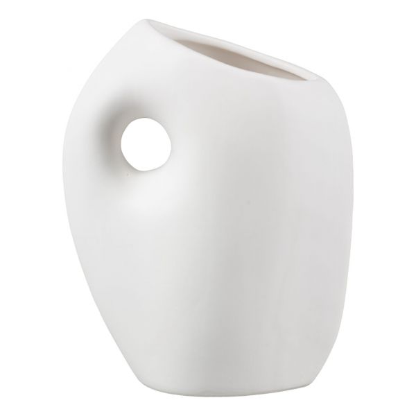 Porzellan-Vase PAULA Weiß matt lasiert 14x18cm