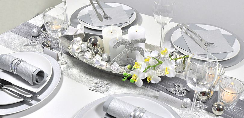 Tischdeko-Windlicht aus Servietten-25-Silberhochzeit-Silberne Hochzeit-Feier 