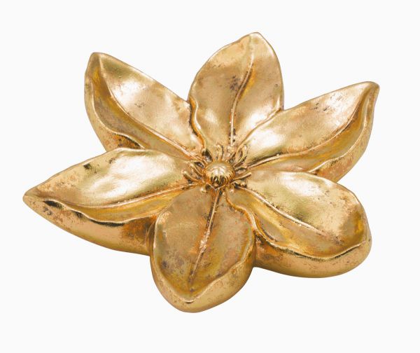 Deko-Blüte Gold Keramik 12 cm