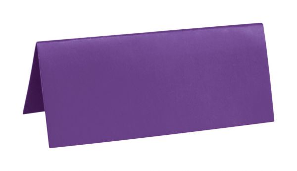 Namenskärtchen Karton 7,5x3,4 cm Violett 10er Pack