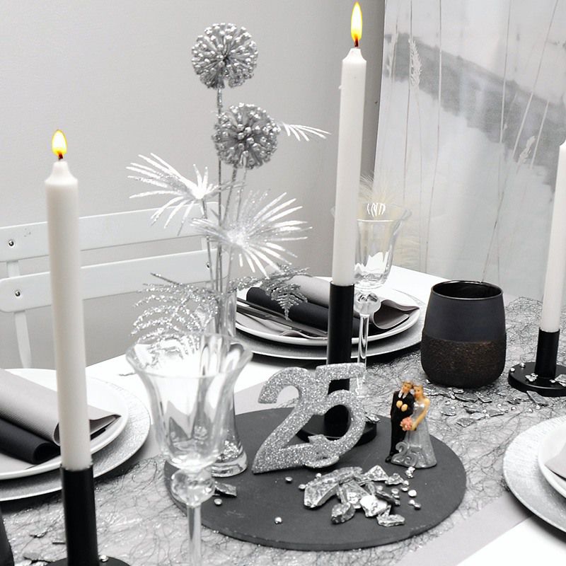 Stilvolle Tischdeko Silberhochzeit