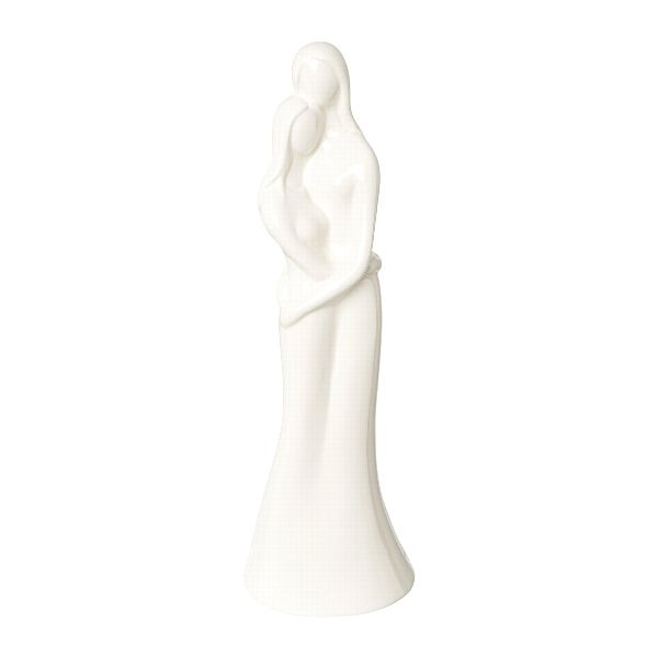 Dekofigur Frauen-Paar Barbelle 30cm Weiß Keramik bei Tischdeko-Shop.de