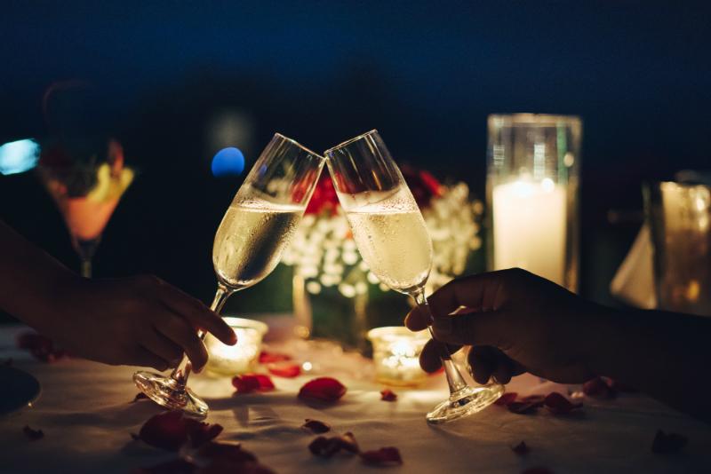 Romantisches Candle Light Dinner
