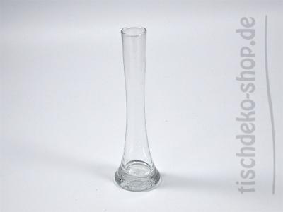 Glas-Vase für 1-3 Blüten 26cm hoch mit massivem Fuß 6er Pack