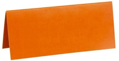 Namenskärtchen Karton 7,5x3,4 cm Orange 10er Pack