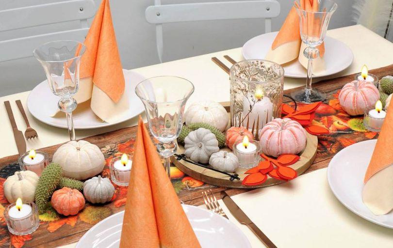 Herbstliche Tischdekoration Kürbiszeit - Erntedankfest: Bedeutung und Bräuche