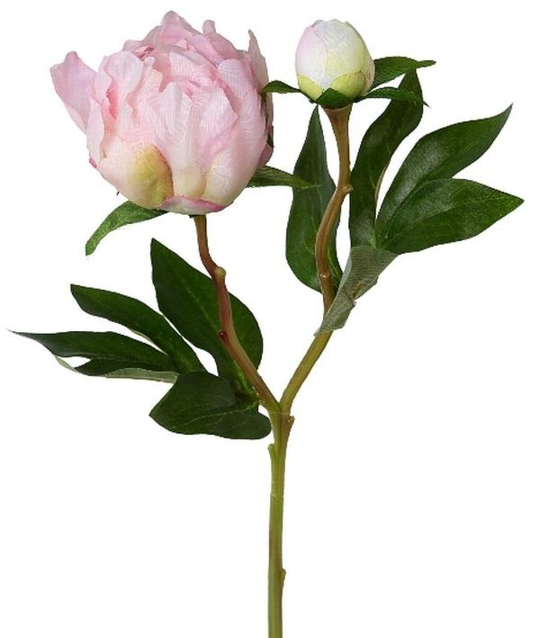 Pfingstrose Peonie mit Knospe Rosa Seidenblume 44 cm - Deko Ideen zu Pfingsten